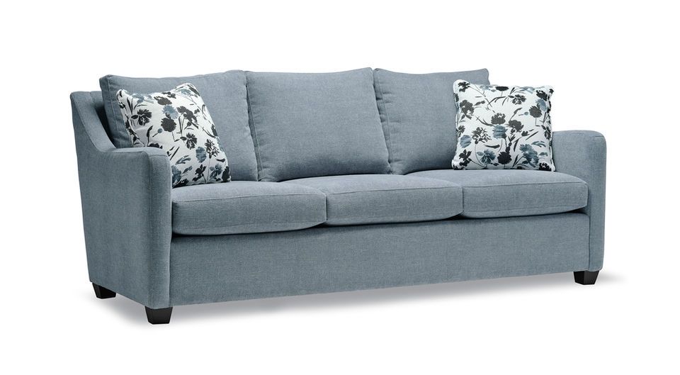 couch with two pillows on it