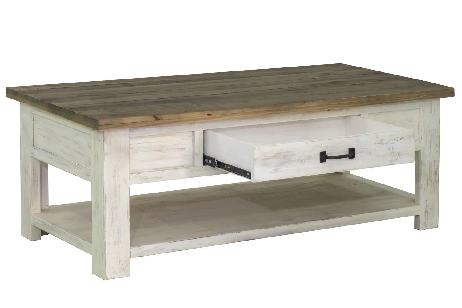 Wooden rectangular coffee table