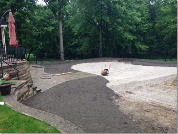 Landcaping In Process —  Medina, OH — Nature's Lawn-N-Shrub
