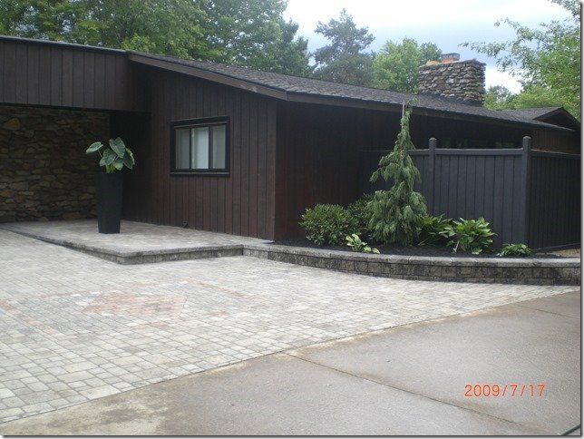 House with Landscape and Hardscape —  Medina, OH — Nature's Lawn-N-Shrub