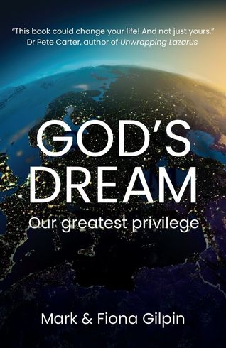 God's Dream book Cover. Picture of the earth full of lights.