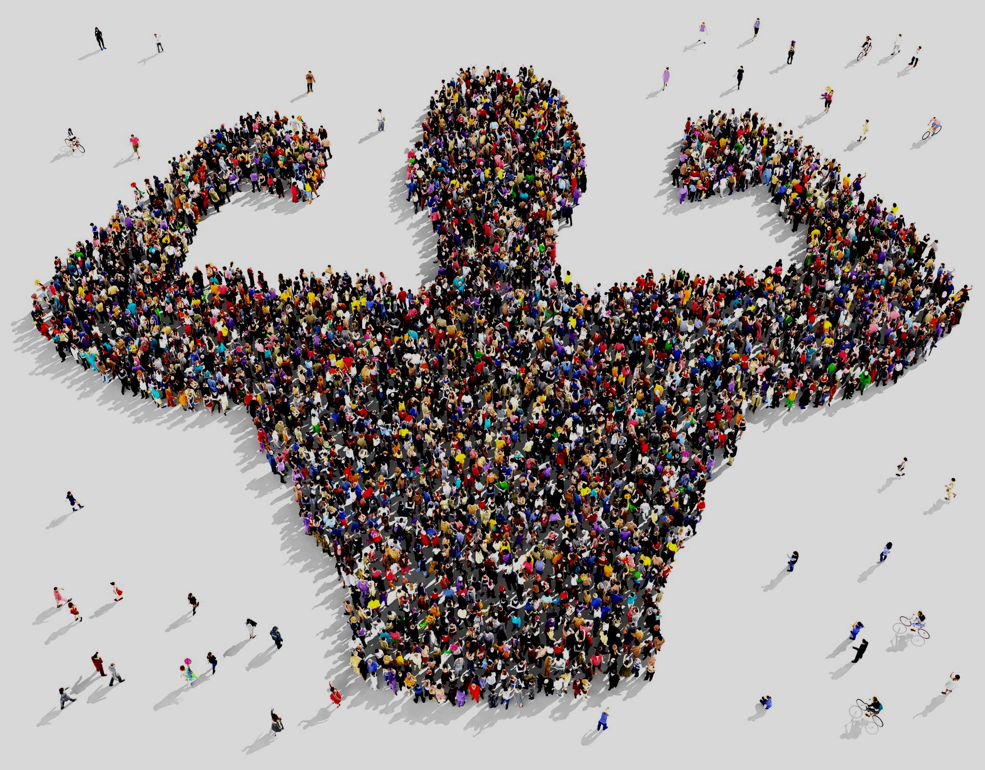 People together in strength