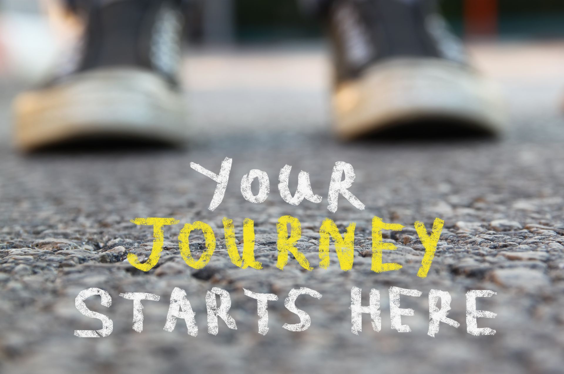 Person ready to start a journey