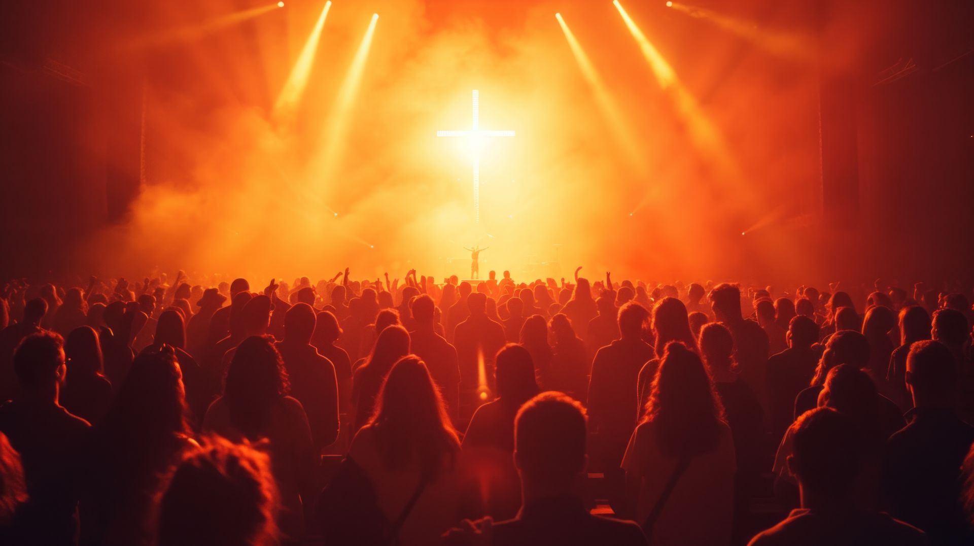 Christians worshipping together.