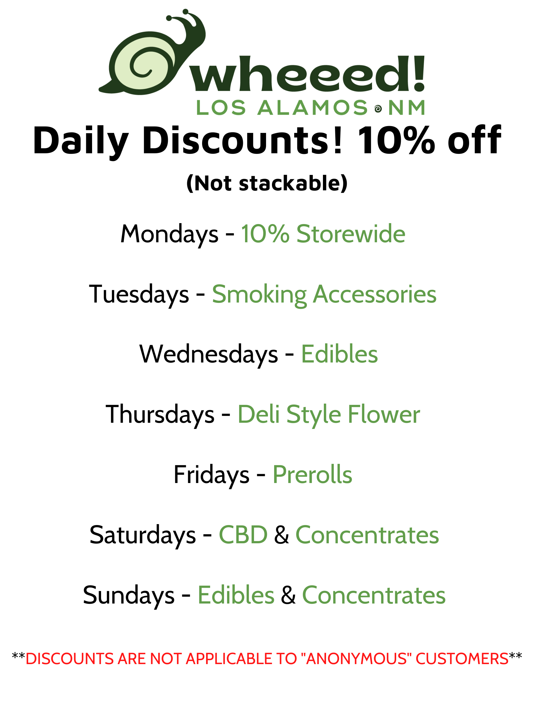 Daily Discounts
