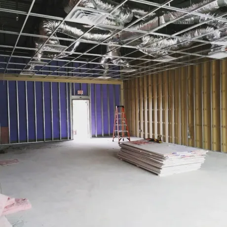 Panther City Electric LLC - There is a ladder in the middle of the room.