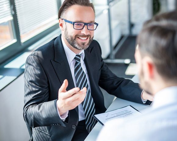 Client Talking To Consultant — Broomfield, CO — Mark Steichen CPA Client Talking To Consultant — Broomfield, CO — Mark Steichen CPA