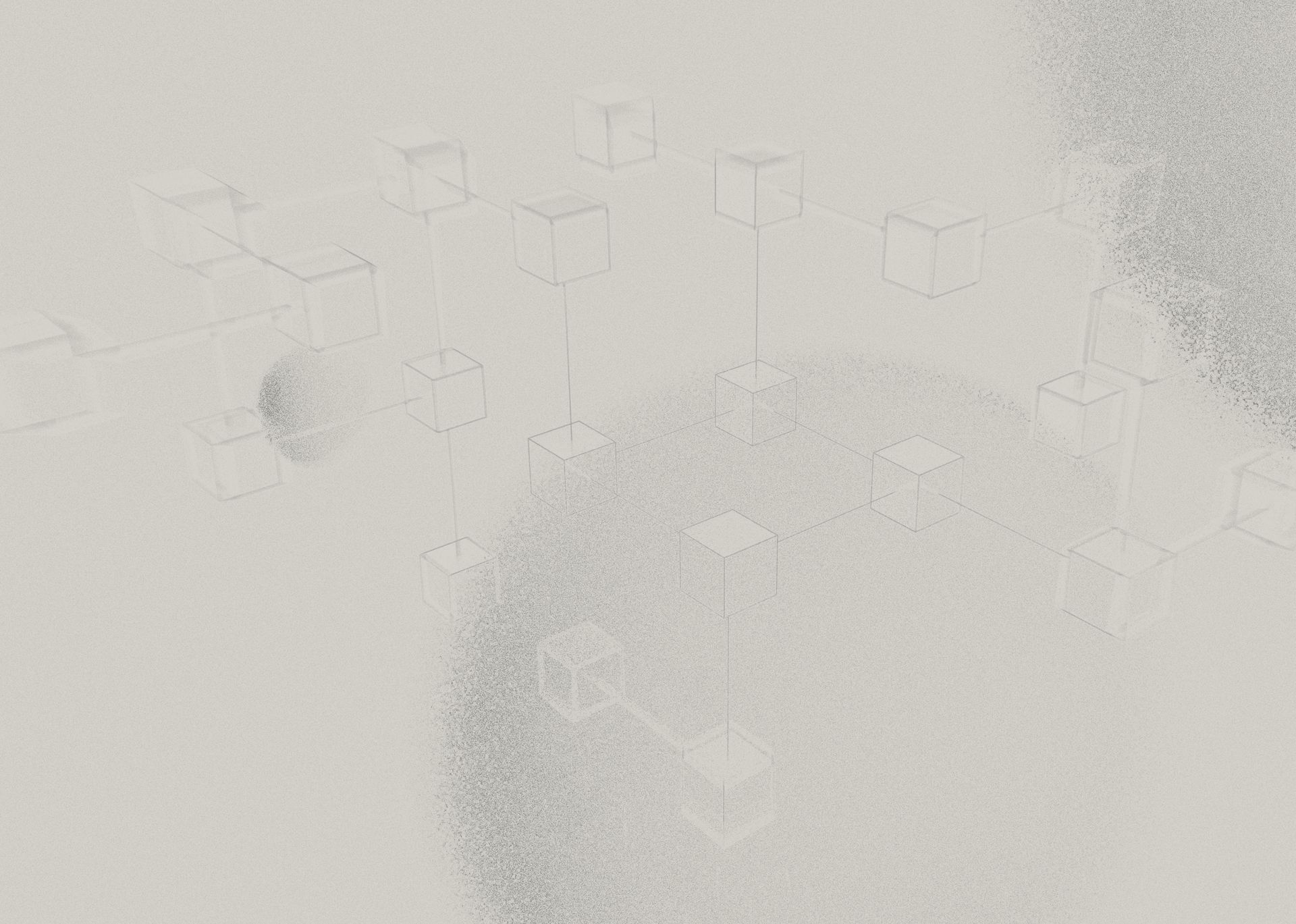 Connected boxes on a faded background.