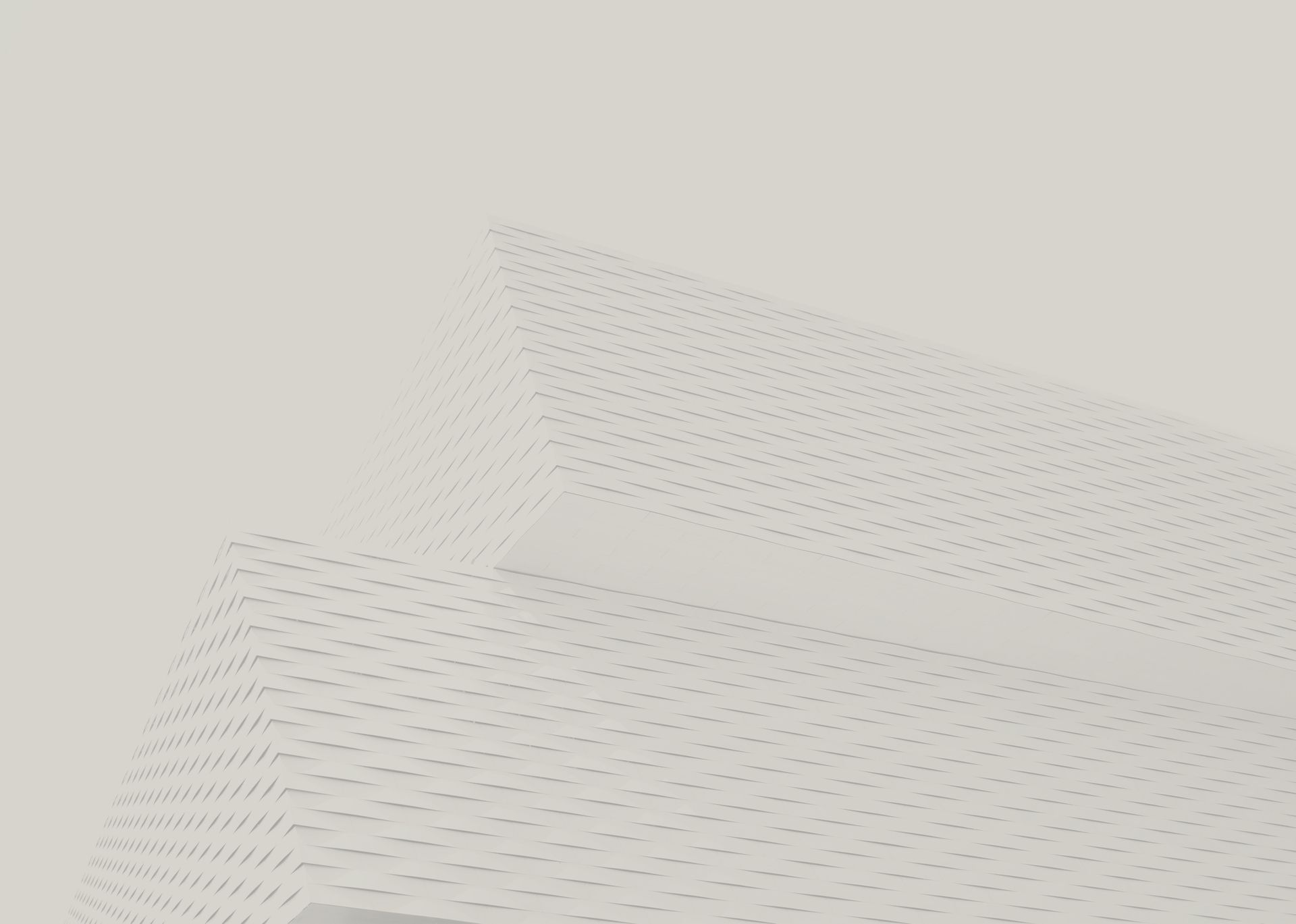 A close up of a white cube on a white background.