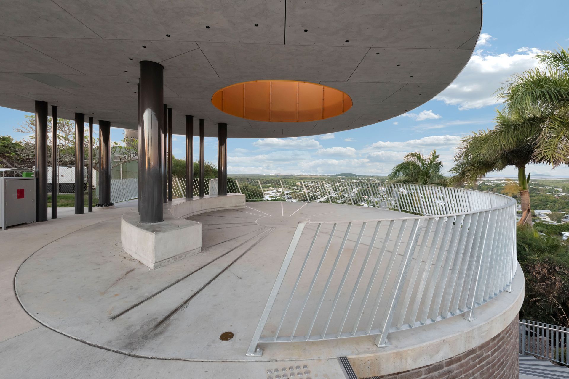Circular Concrete Viewing Platform With Metal Railing — BOLD Architecture + Interior Design In Mackay, QLD