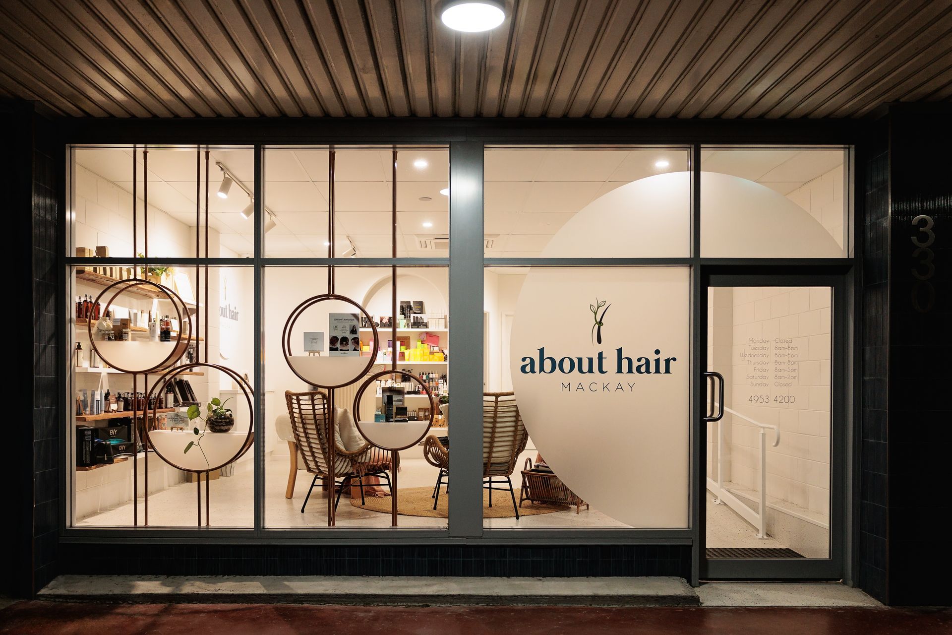 Hair Salon Storefront With Large Windows — BOLD Architecture + Interior Design In Mackay, QLD