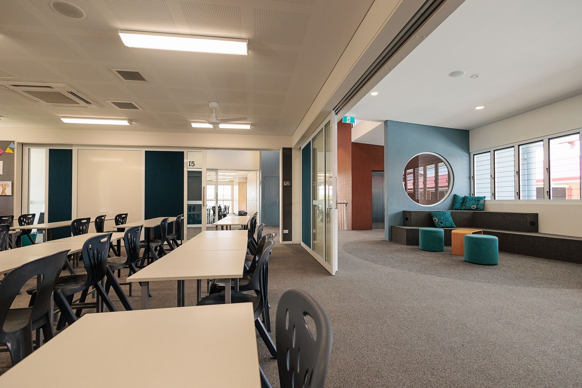 Modern Classroom With Desks and Chairs — BOLD Architecture + Interior Design In Mackay, QLD