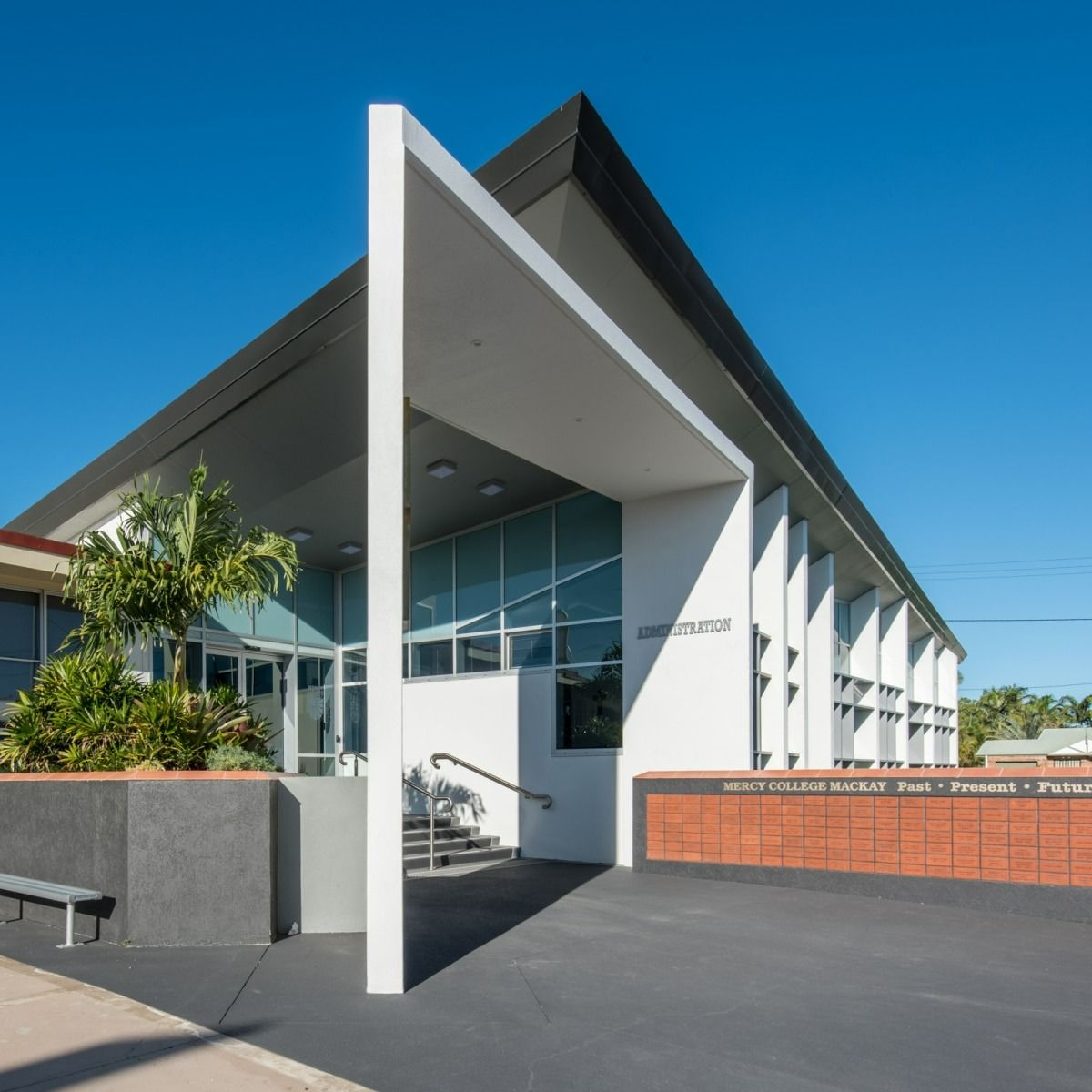 Modern Building Entrance with Covered Walkway — BOLD Architecture + Interior Design In Mackay, QLD