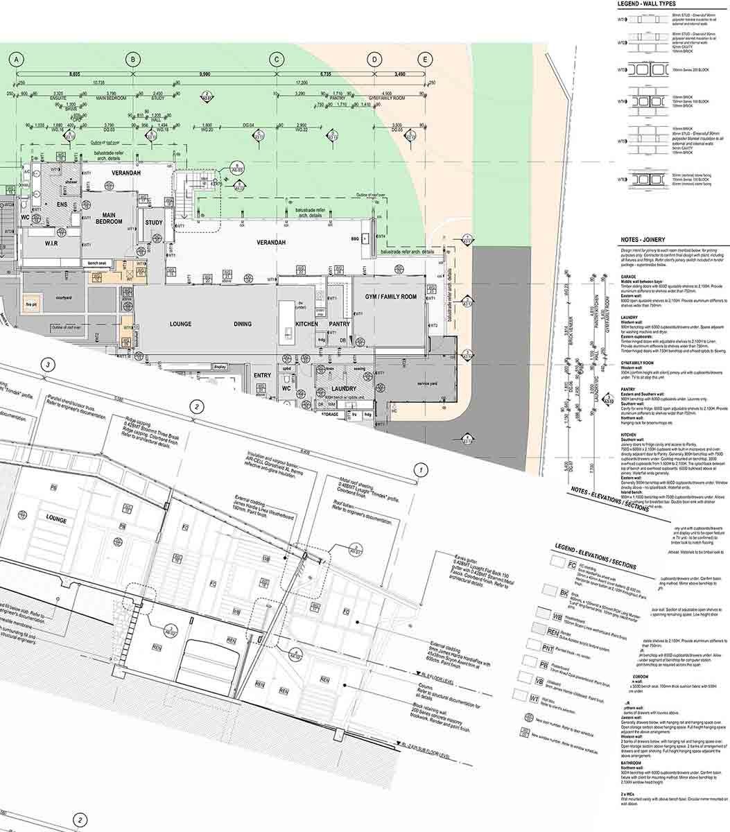 A Drawing Of A Building With A Lot Of Numbers On It — BOLD Architecture + Interior Design In Mackay, QLD
