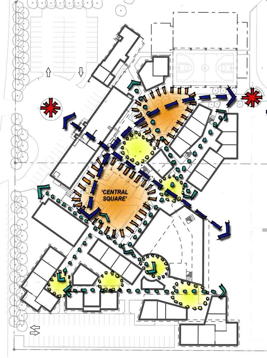 A Floor Plan Of A Building With A Central Building — BOLD Architecture + Interior Design In Mackay, QLD