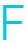 Turquoise letter 
