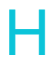Turquoise capital letter 