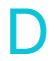 Turquoise capital letter 
