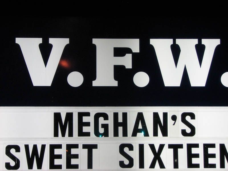 VFW sign with 