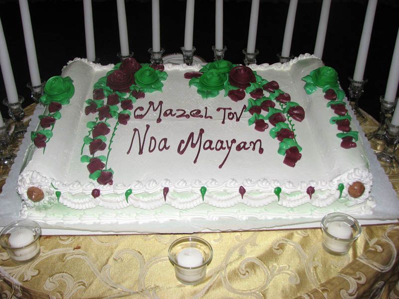Cake decorated with 