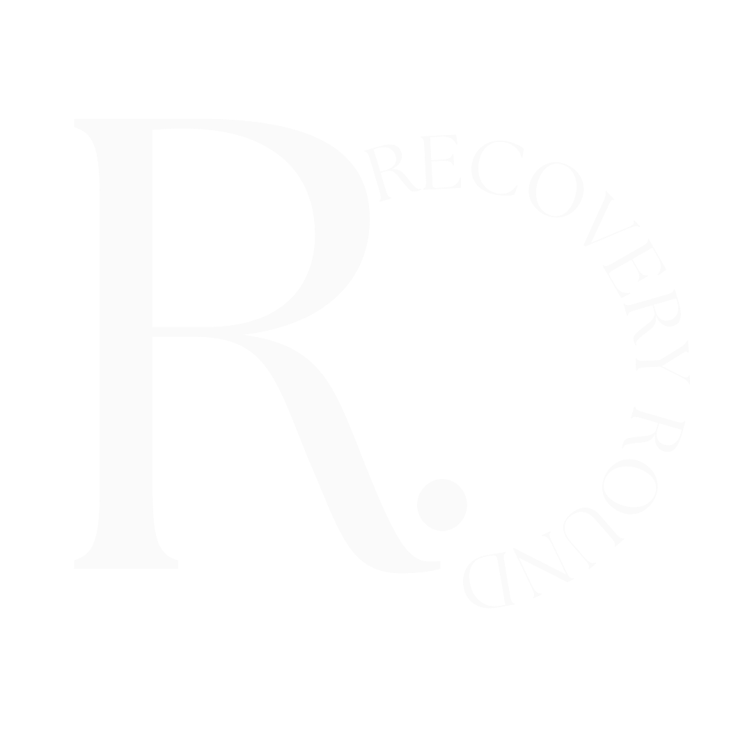 Large white letter