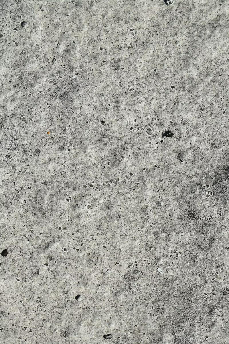 Close-up of a light gray speckled stone or concrete surface.