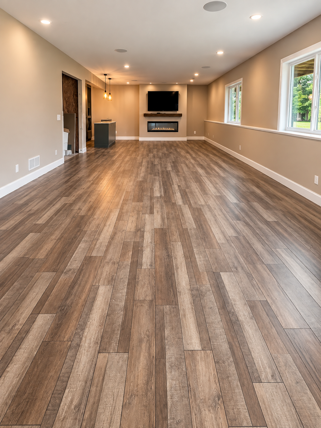 Luxury vinyl plank flooring installation in Andover MN by Pro Floors Inc