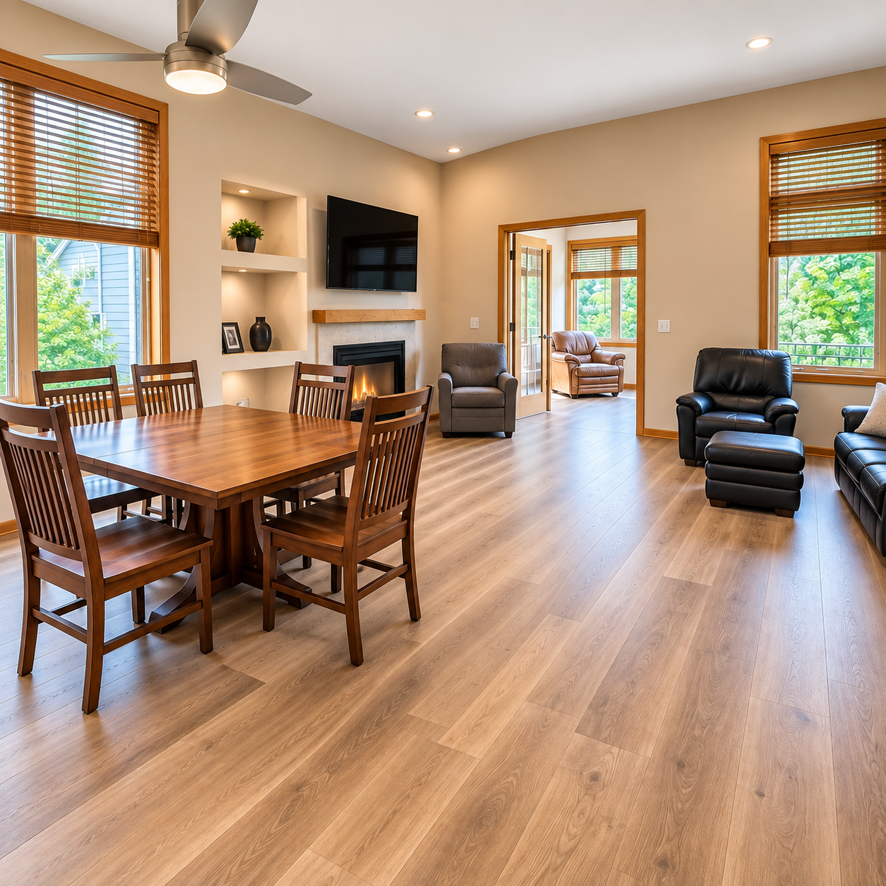 Laminate flooring installation in Andover MN by Pro Floors Inc