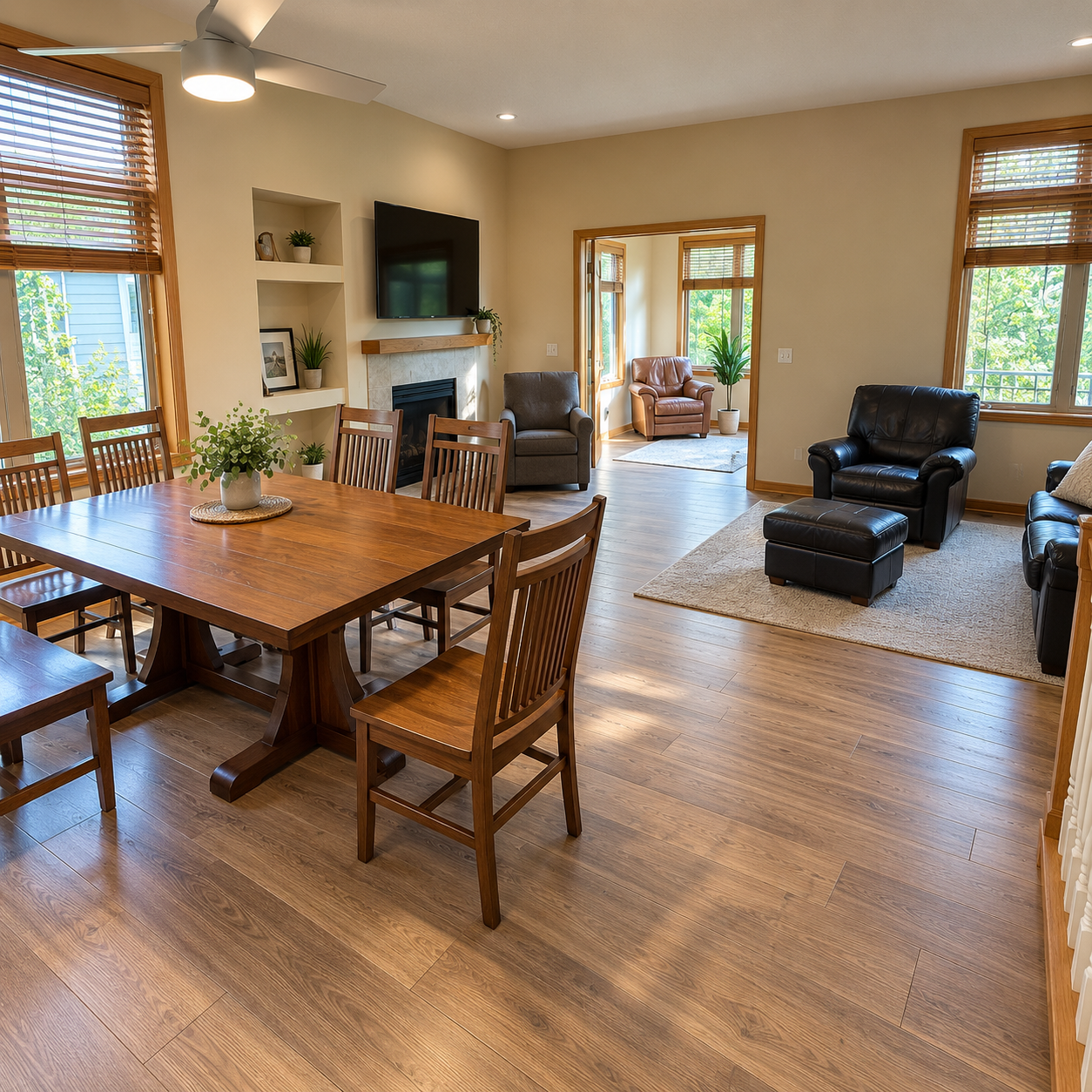 Durable laminate flooring professionally installed in Andover MN