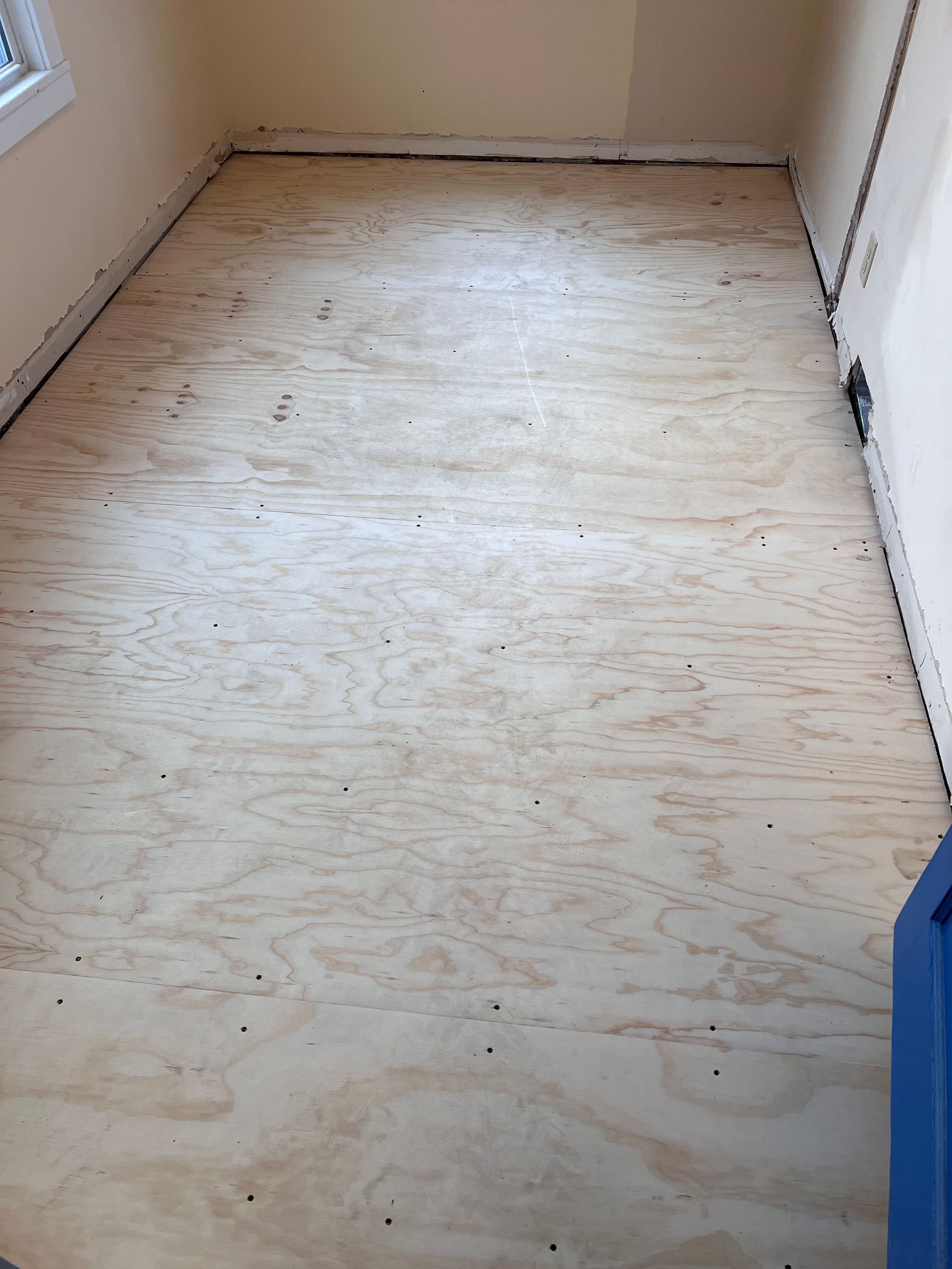 subfloor repair with 3/4 plywood