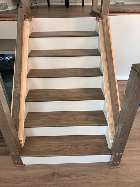 Stairs “Stair and Cap-A-Tread installation by Pro Floors Inc in Anoka”