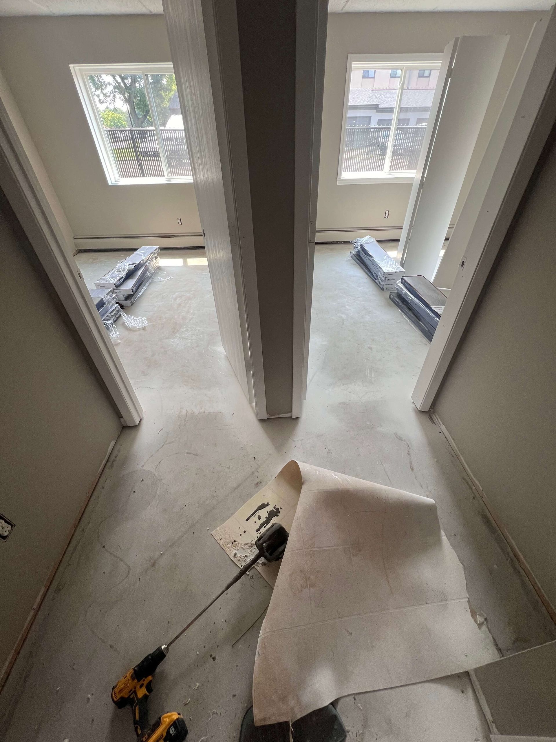 Laminate Floors Luxury vinyl plank flooring installation in Oak Grove MN home