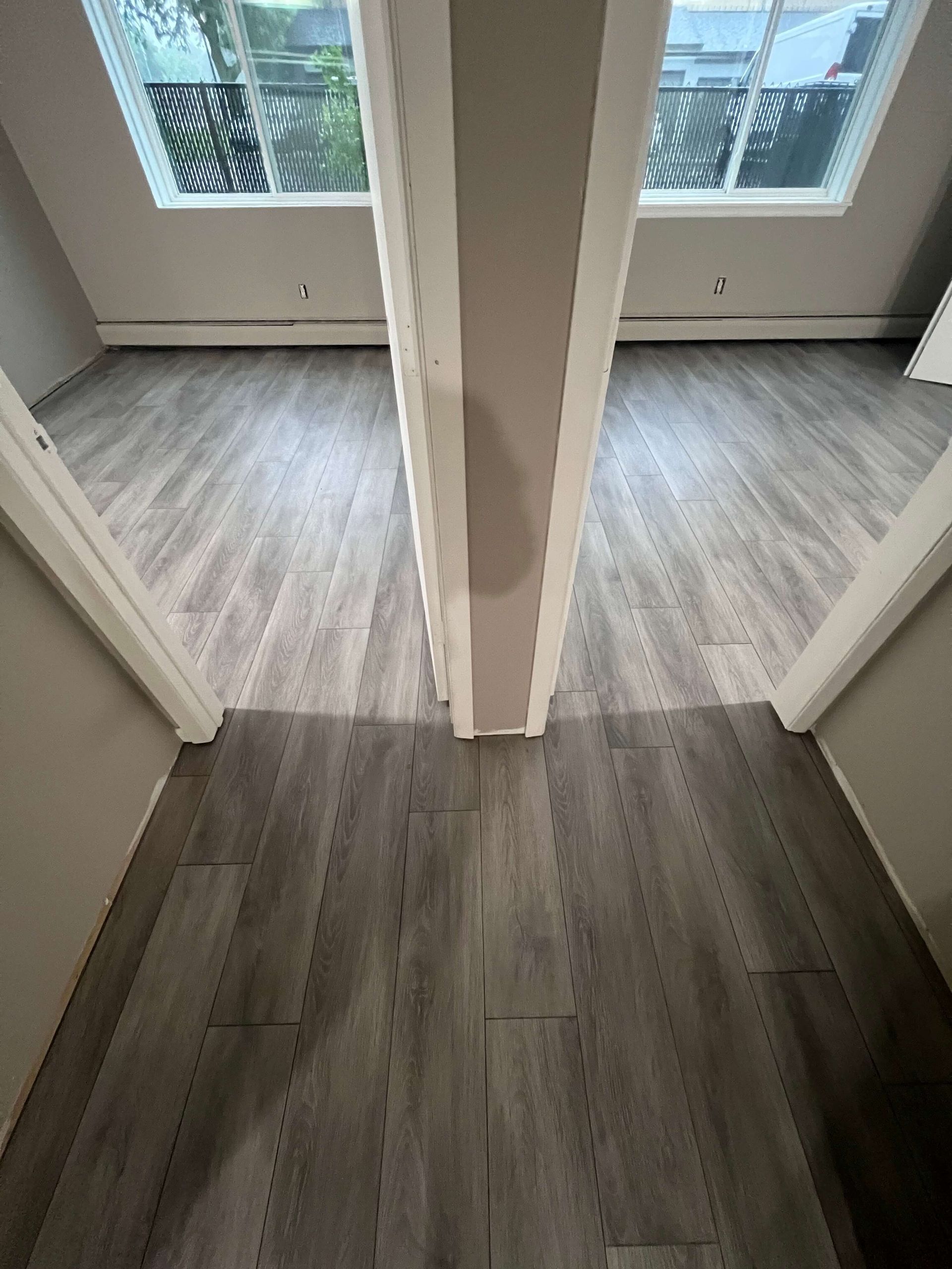 Basement vinyl plank flooring upgrade in Oak Grove MN