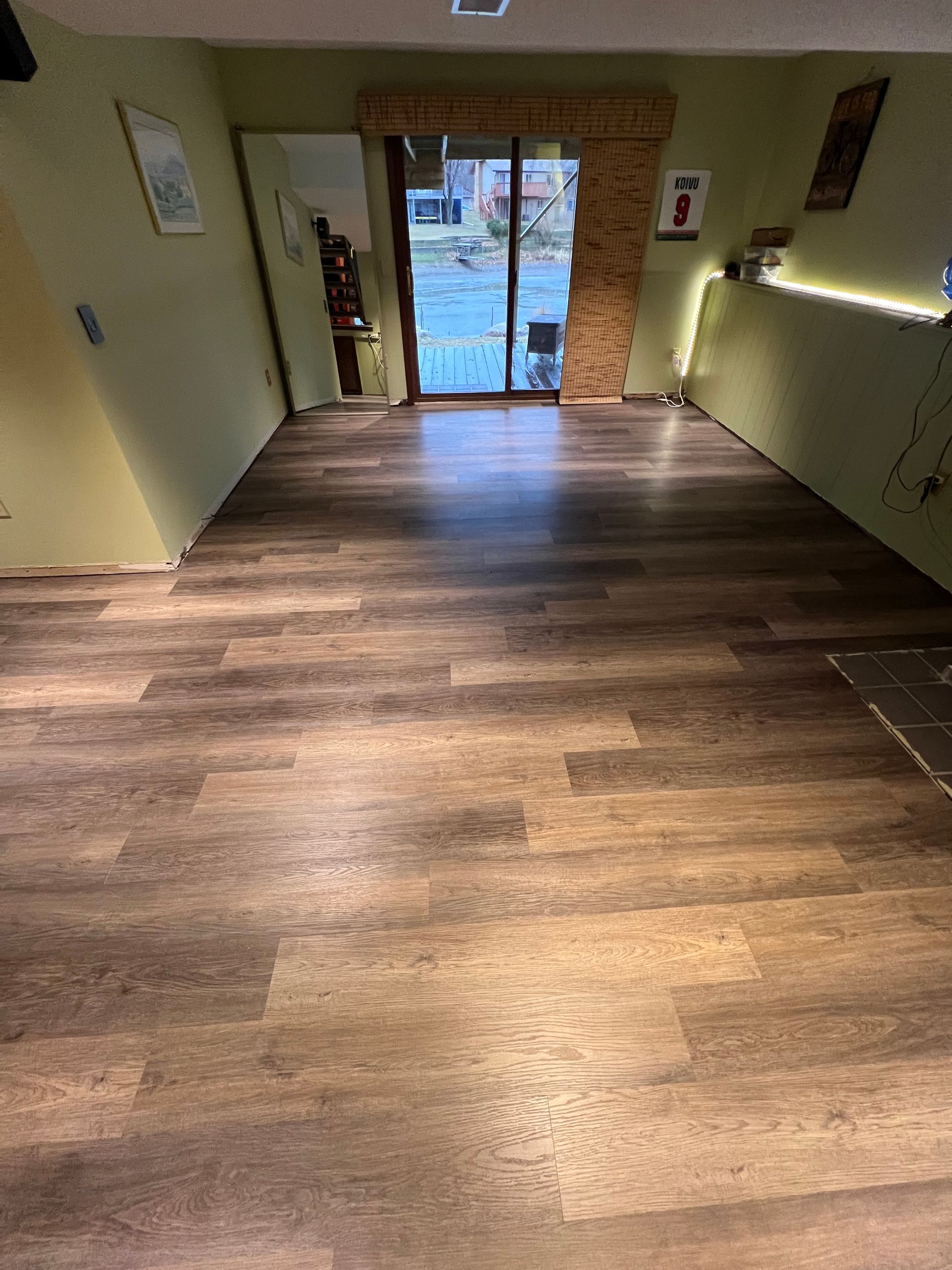 LVP and LVT are the great choice for the basements
, kitchens, bathrooms