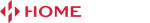 Red HOME logo with stylized red chevrons on a white background