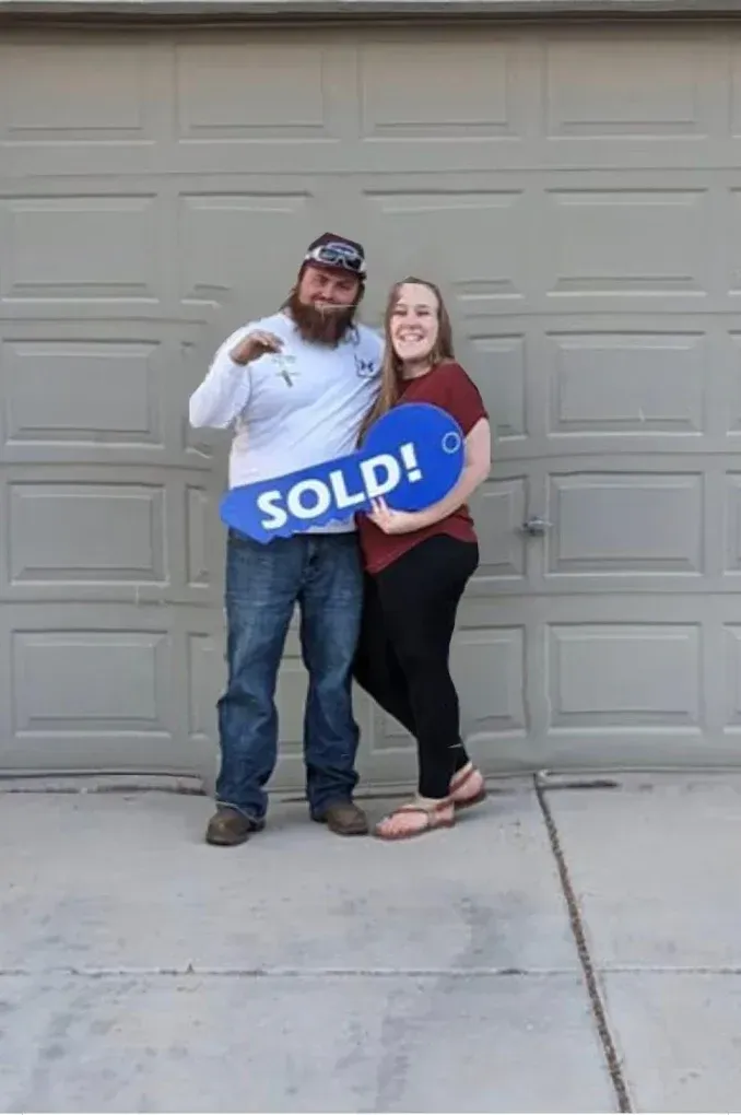 Happy couple purchased their first home in San Tan Valley, AZ