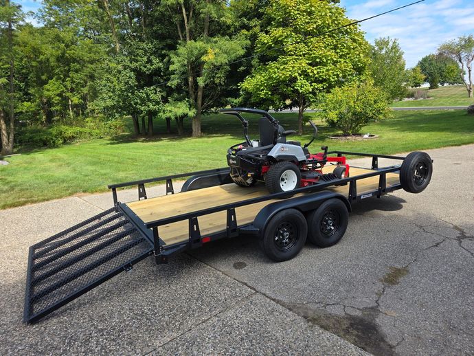 lawn mower on 