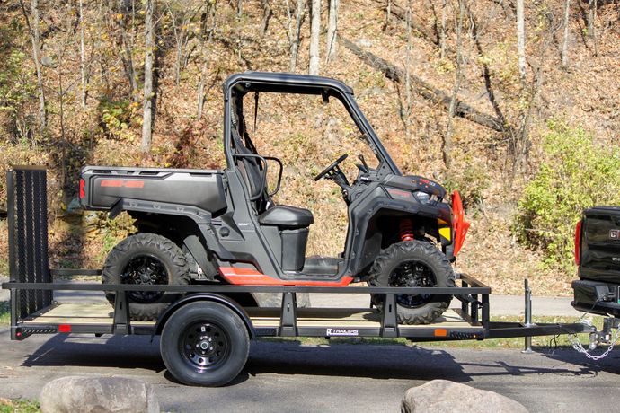 utv on htc trailers utility trailer