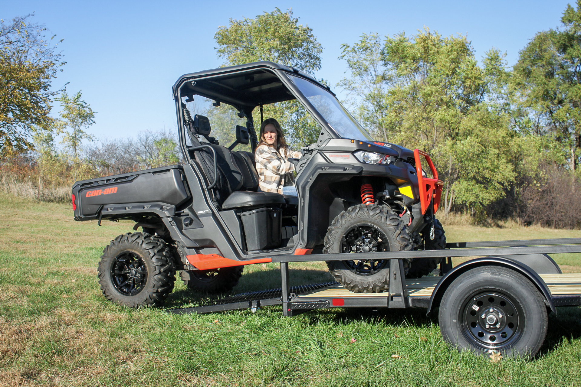 UTV on htc trailers utility trailers