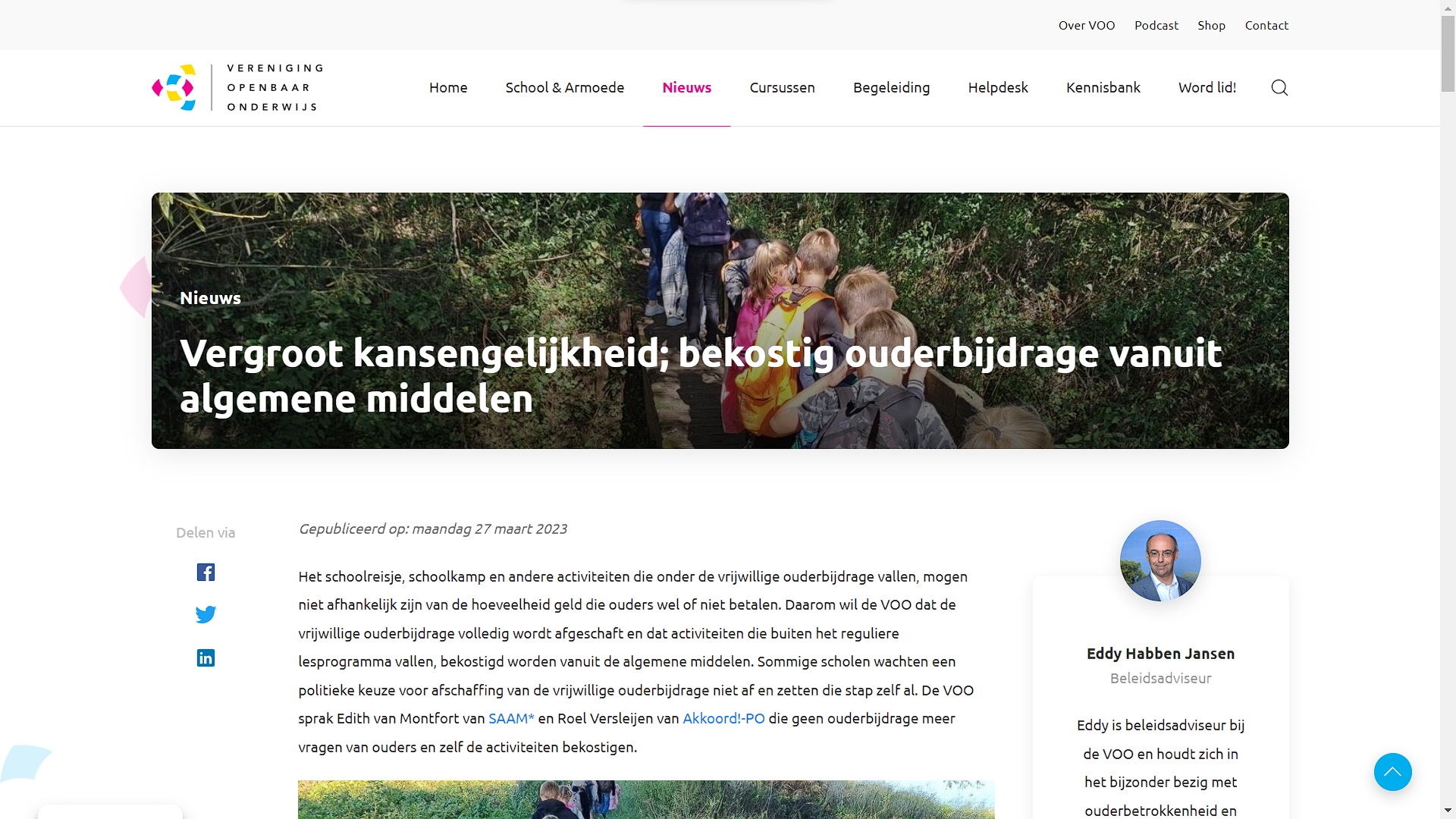 Klantcases zijn veelzijdig voorbeeld VOO ouderbijdrage