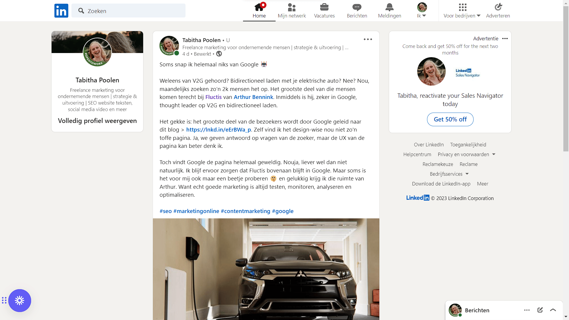 Learning LinkedIn tag anderen
