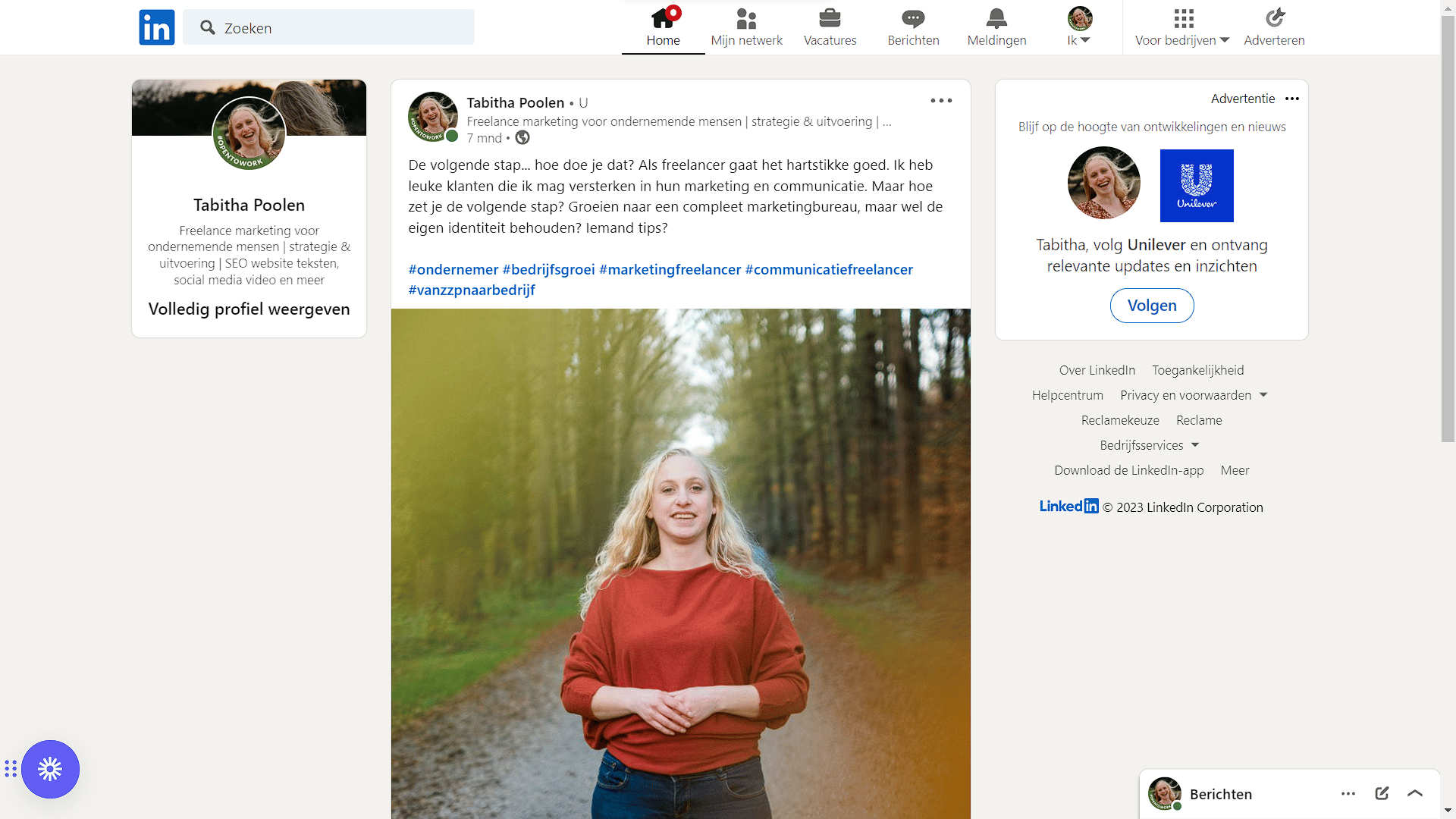 Learning LinkedIn vraag om advies