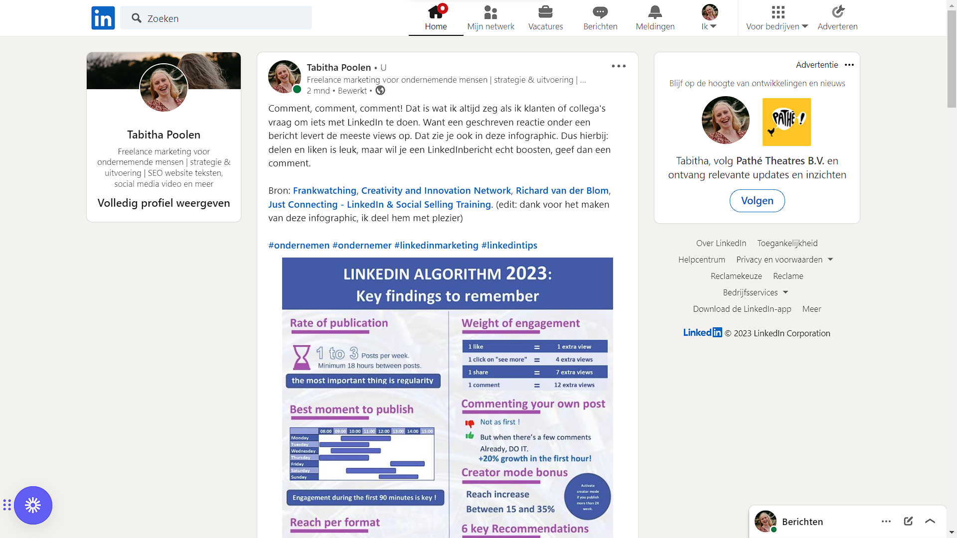 Learning LinkedIn regelmaat is key