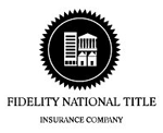 Fidelity National Title Insurance Company logo: buildings inside a starburst seal.