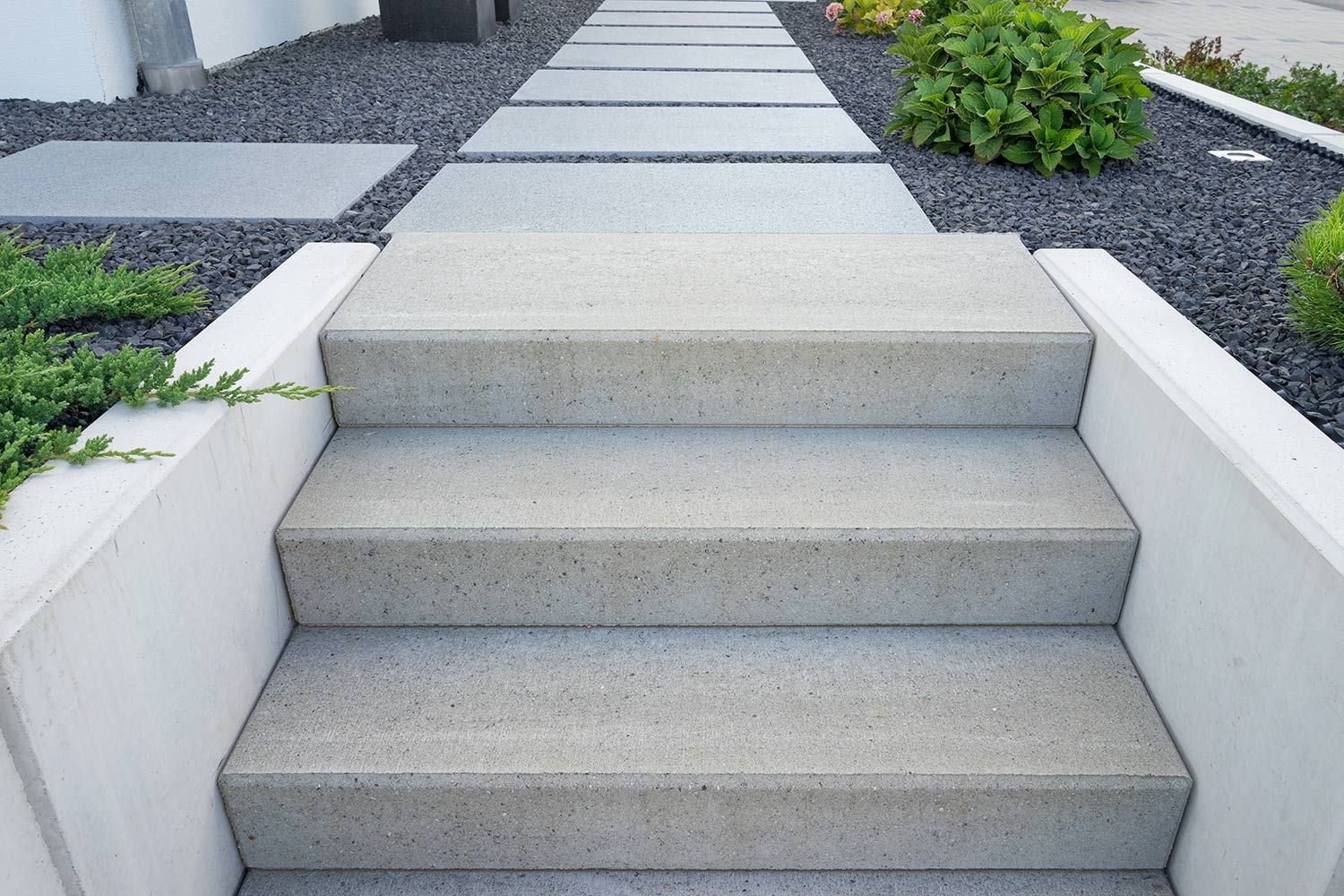 Concrete outdoor steps
