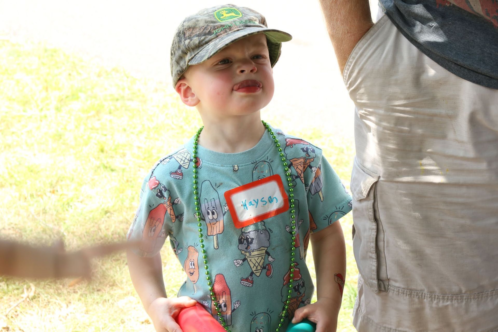 Boy with name tag 