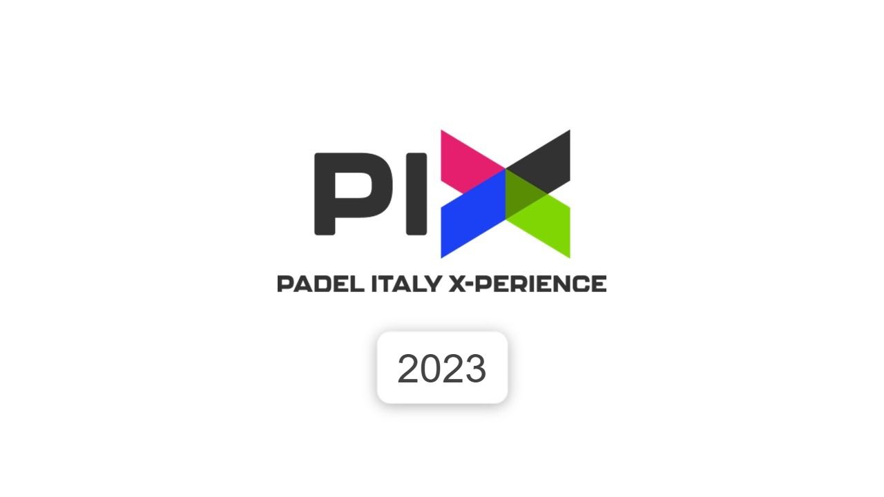 Logo per Padel Italy X-perience 2023 con 