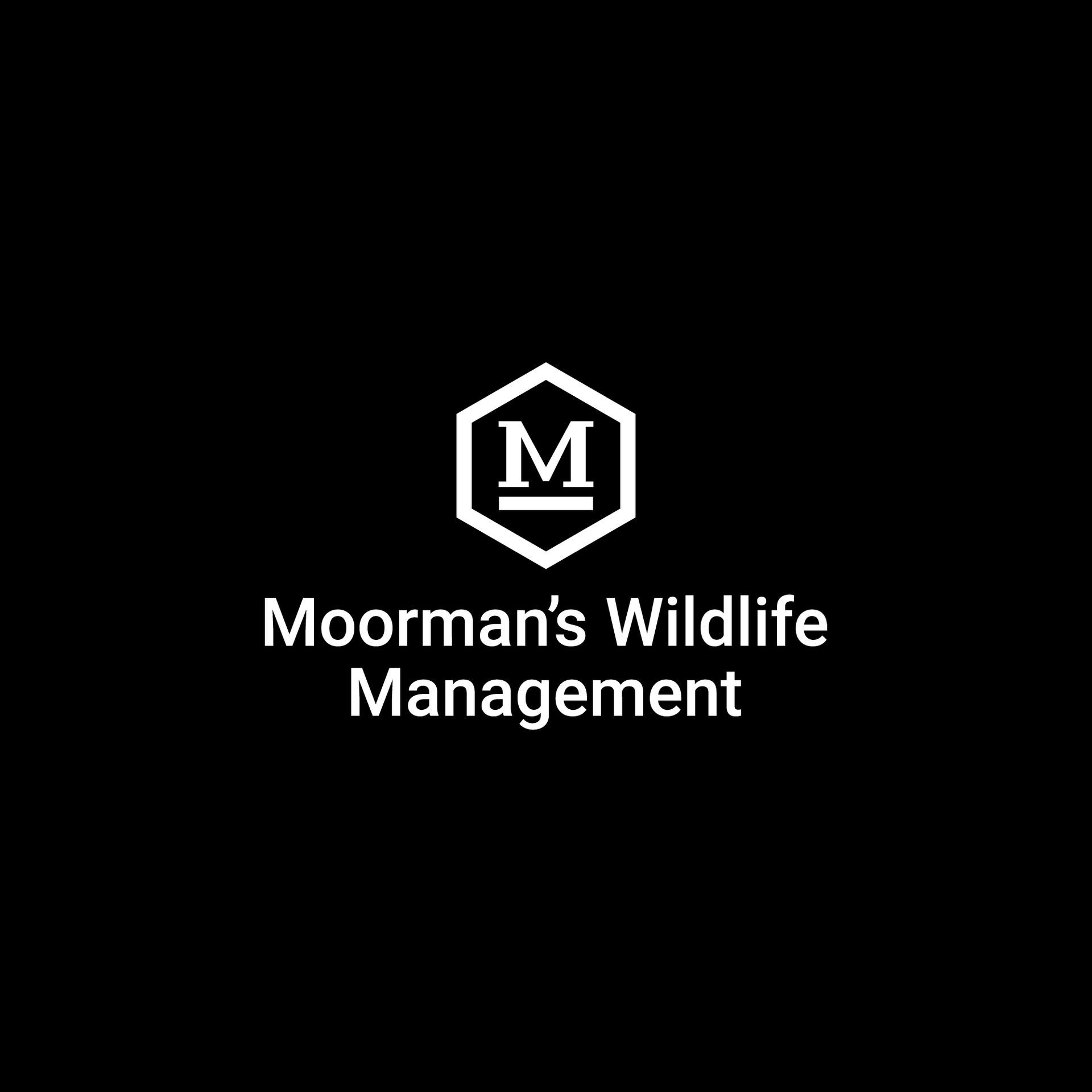 Black logo with white text: 