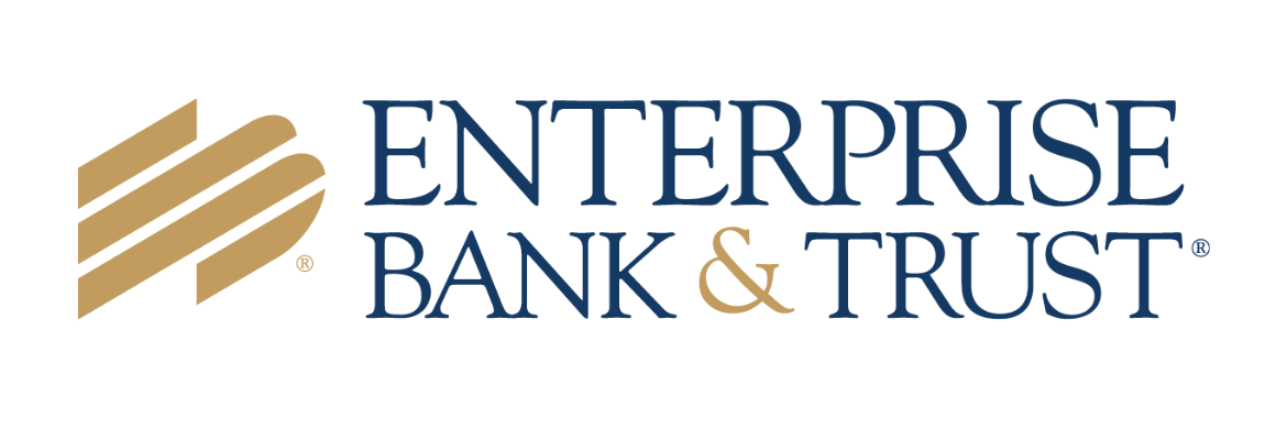 The enterprise bank and trust logo is on a white background.