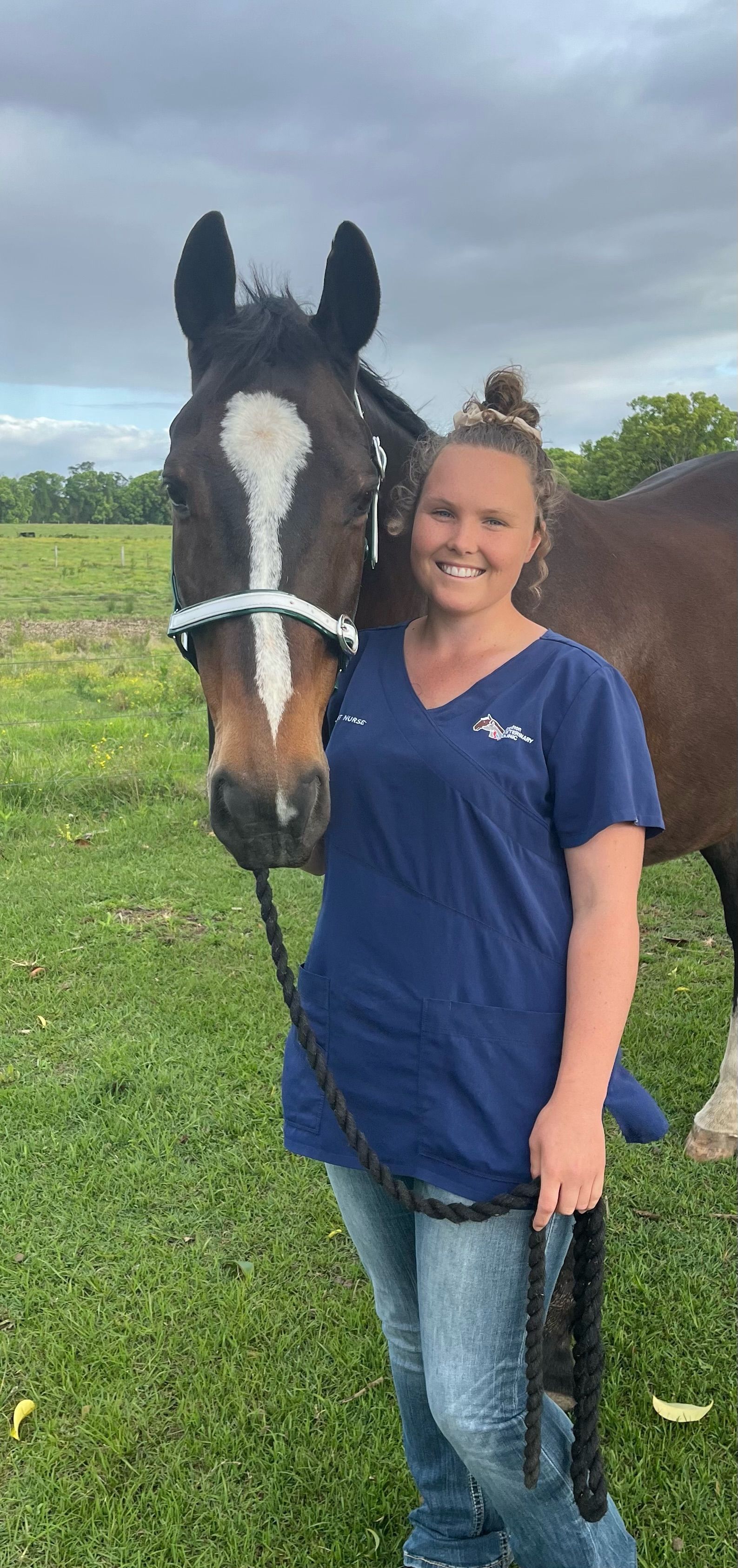 Vet nurse with horse - Grafton Vet
